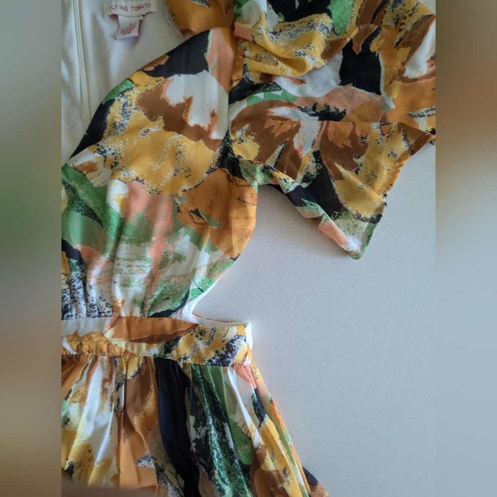 Flying Tomato Green and Orange Maxi Dress - Picture 5 of 10